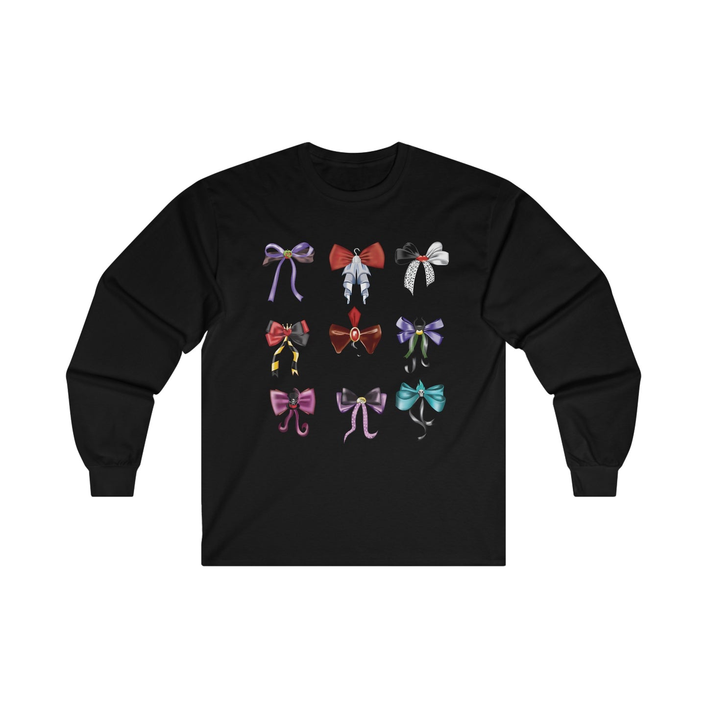 Bad to the Bow -Villains Bows - Long Sleeve Tee