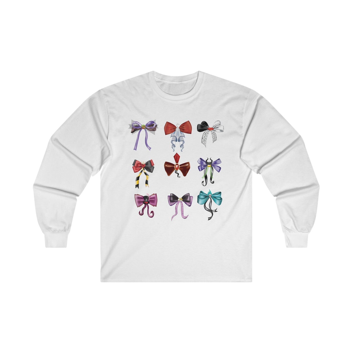 Bad to the Bow -Villains Bows - Long Sleeve Tee