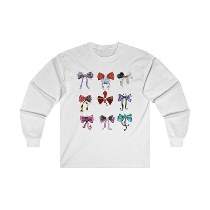 Bad to the Bow -Villains Bows - Long Sleeve Tee