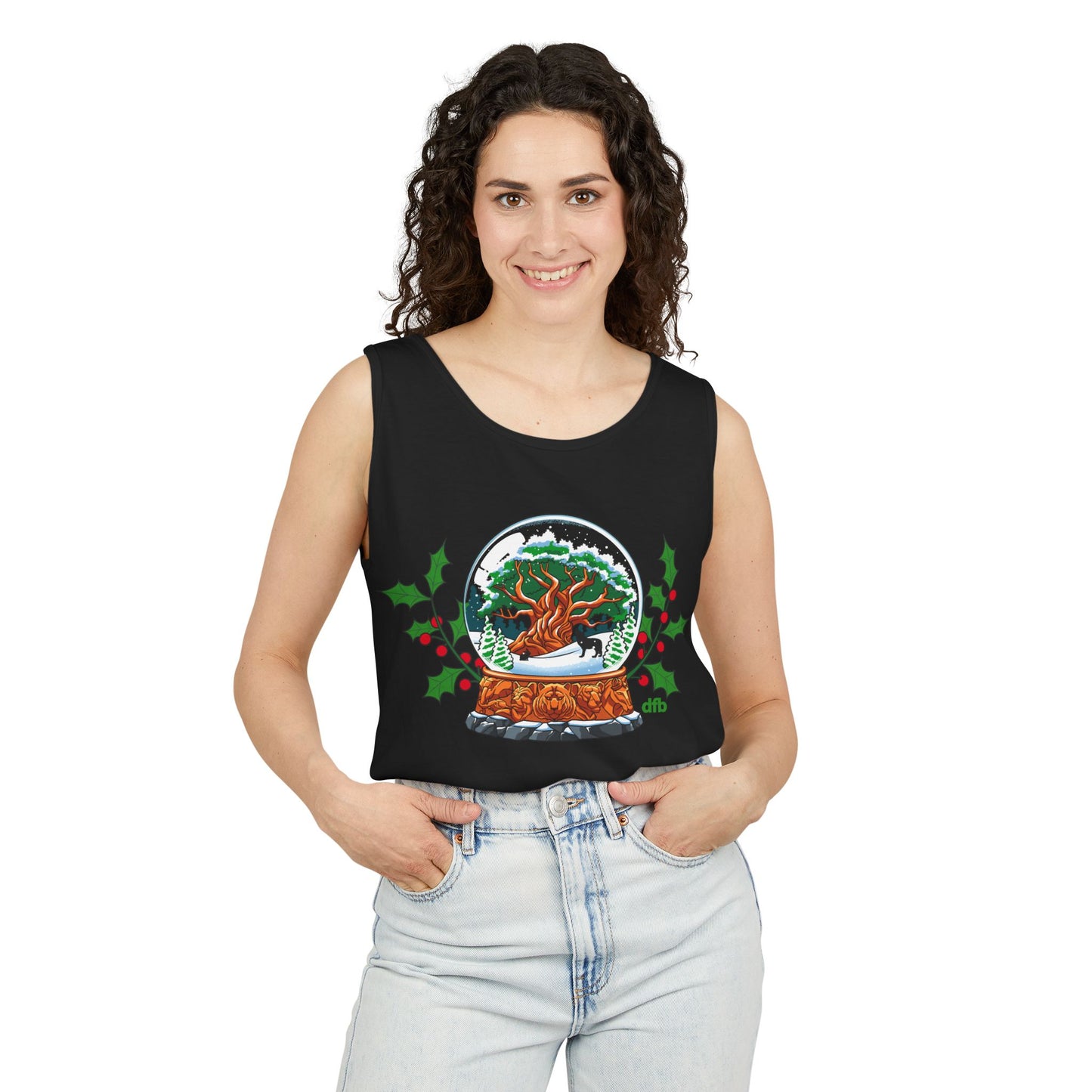 Animal Kingdom Snowglobes - Unisex Garment-Dyed Tank Top