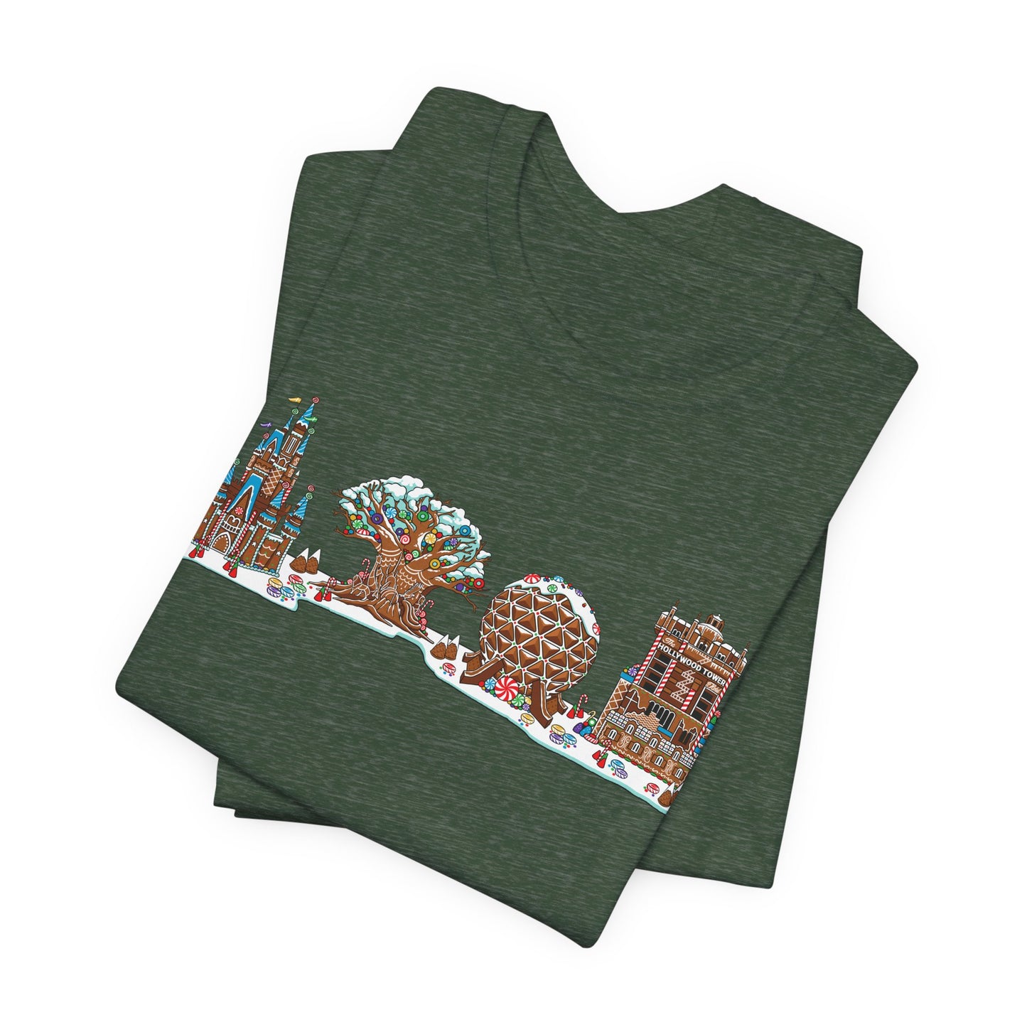 Gingerbread Park Icons - Adult Tee Shirt
