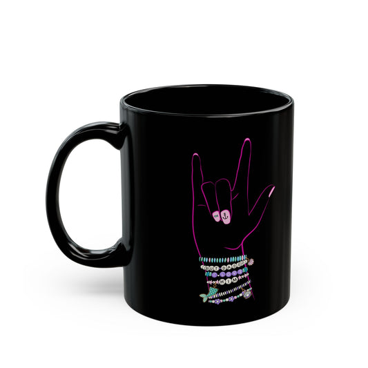 "But Daddy I Love Him!" - Friendship Bracelets - Black Mug