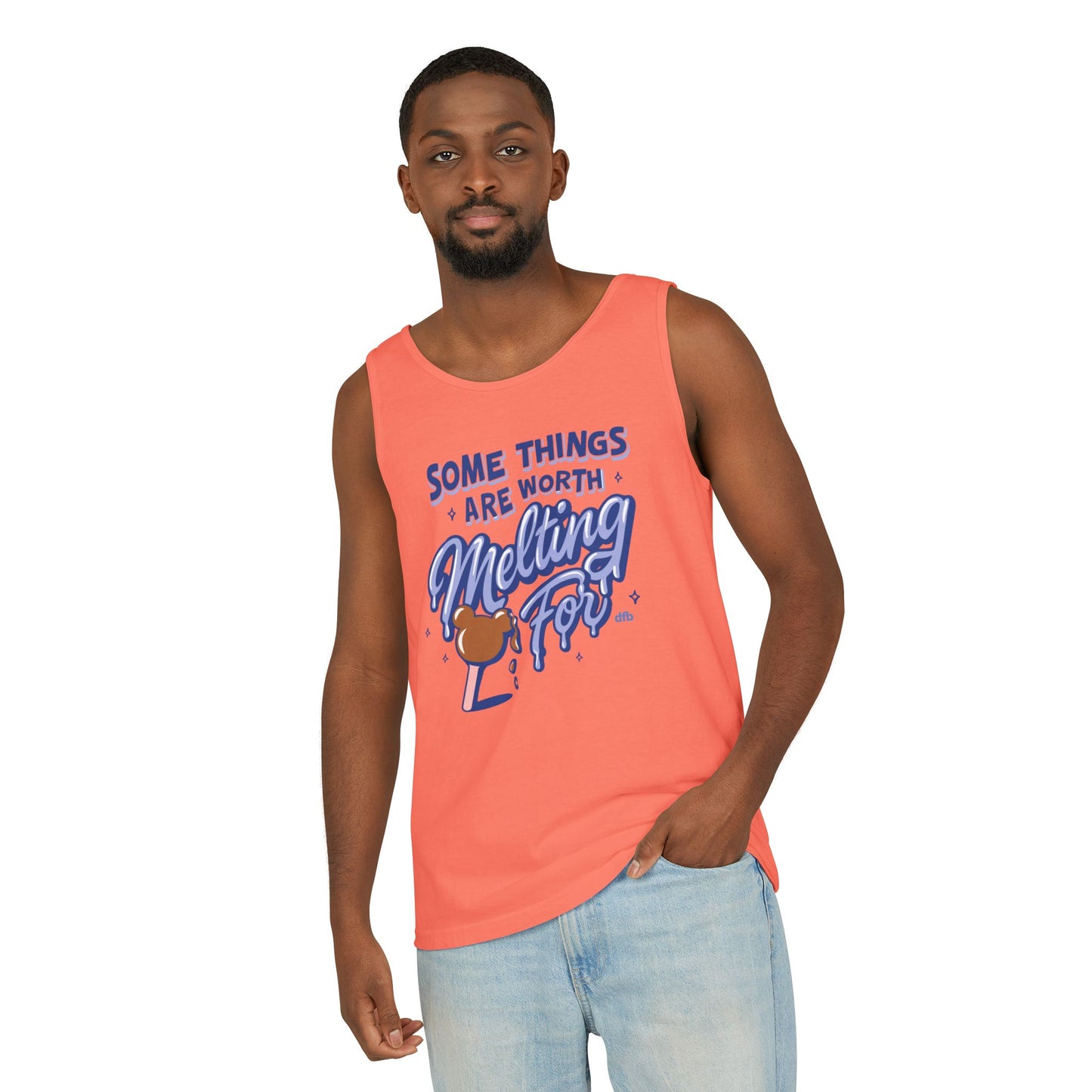 Some Things Are Worth Melting For - Unisex Garment-Dyed Tank Top