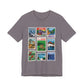 Animal Kingdom Vintage Stamps - Adult Tee Shirt