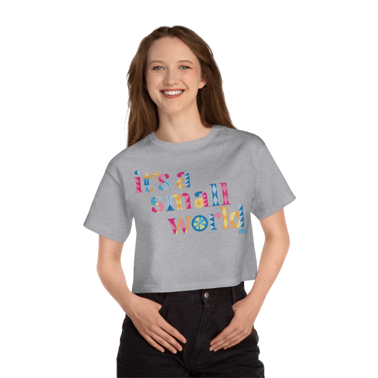 it's a small world - Champion Women's Heritage Cropped T-Shirt