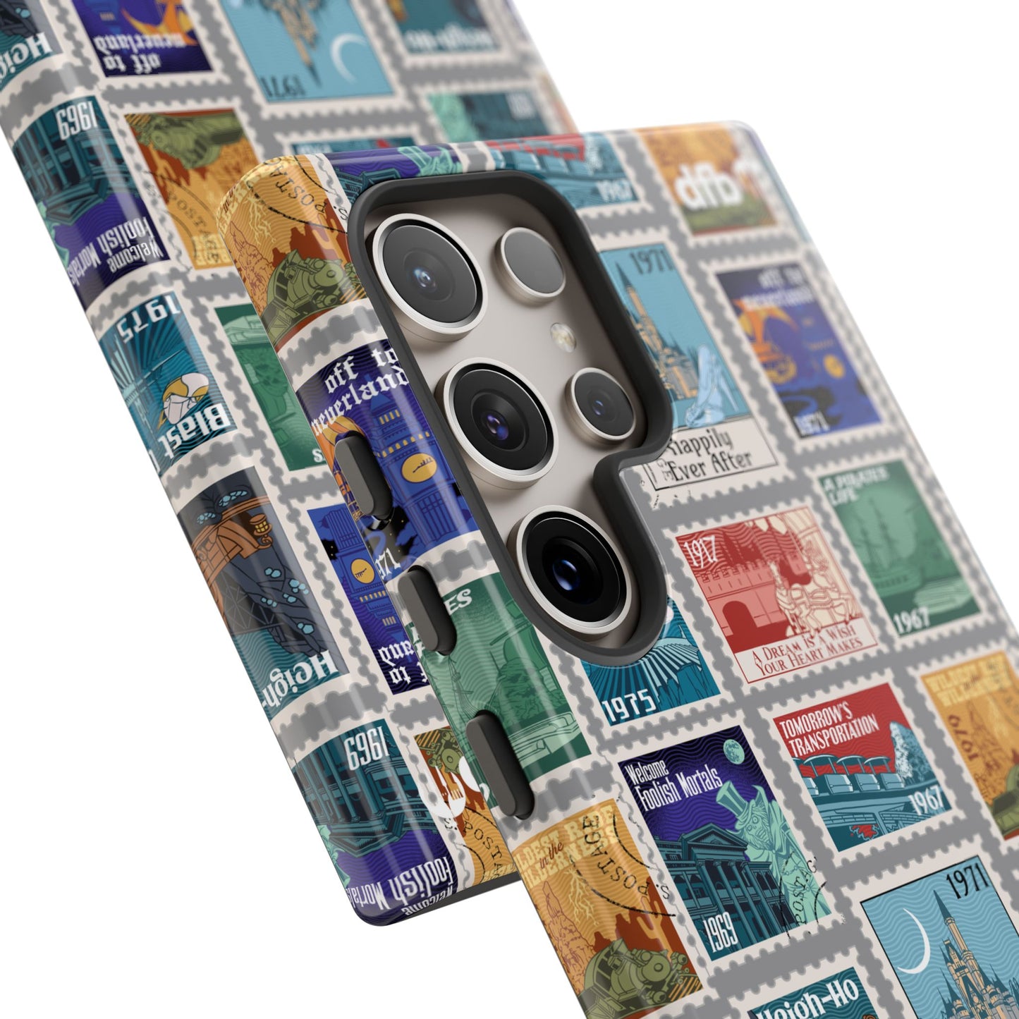 Magic Kingdom Vintage Stamps - Samsung Galaxy & Google Pixel Phone Case