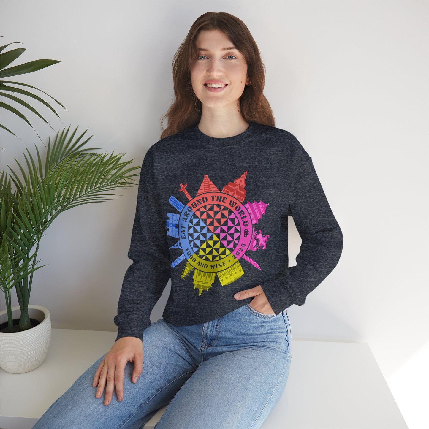 LIMITED EDITION Food & Wine Compass - Adult Crewneck Sweatshirt