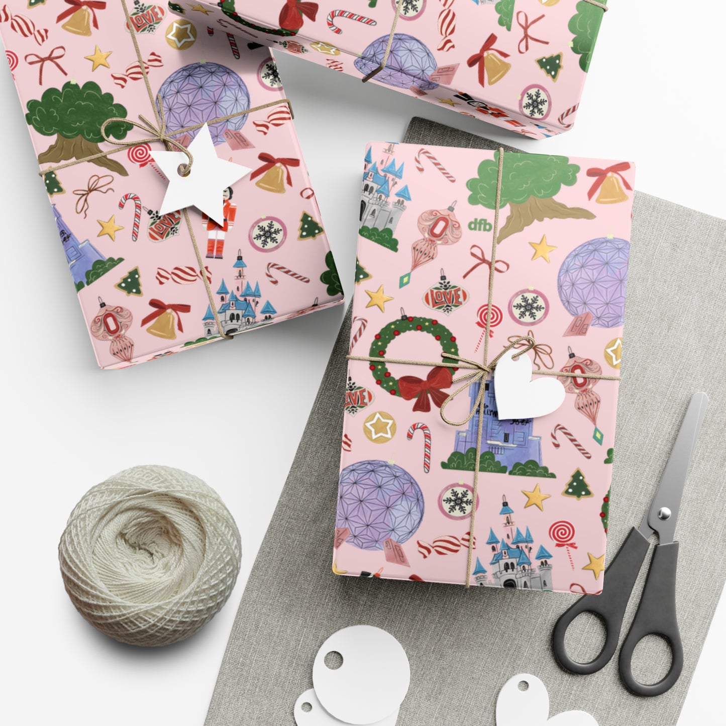 Park Icons Vintage Ornaments - Gift Wrap Papers