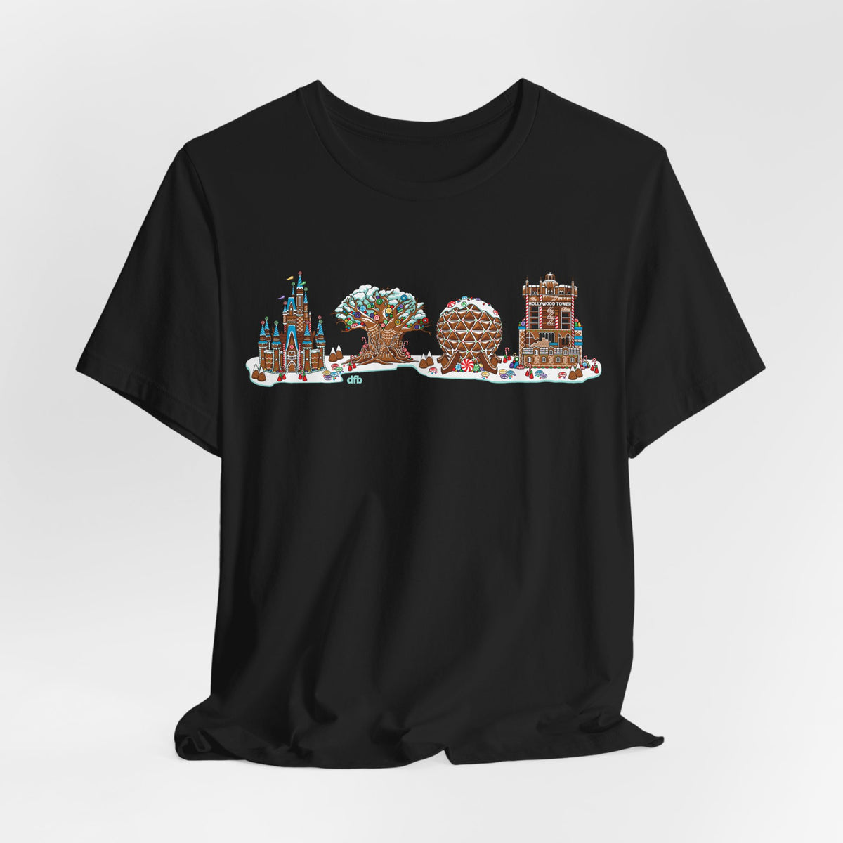 Gingerbread Park Icons - Adult Tee Shirt