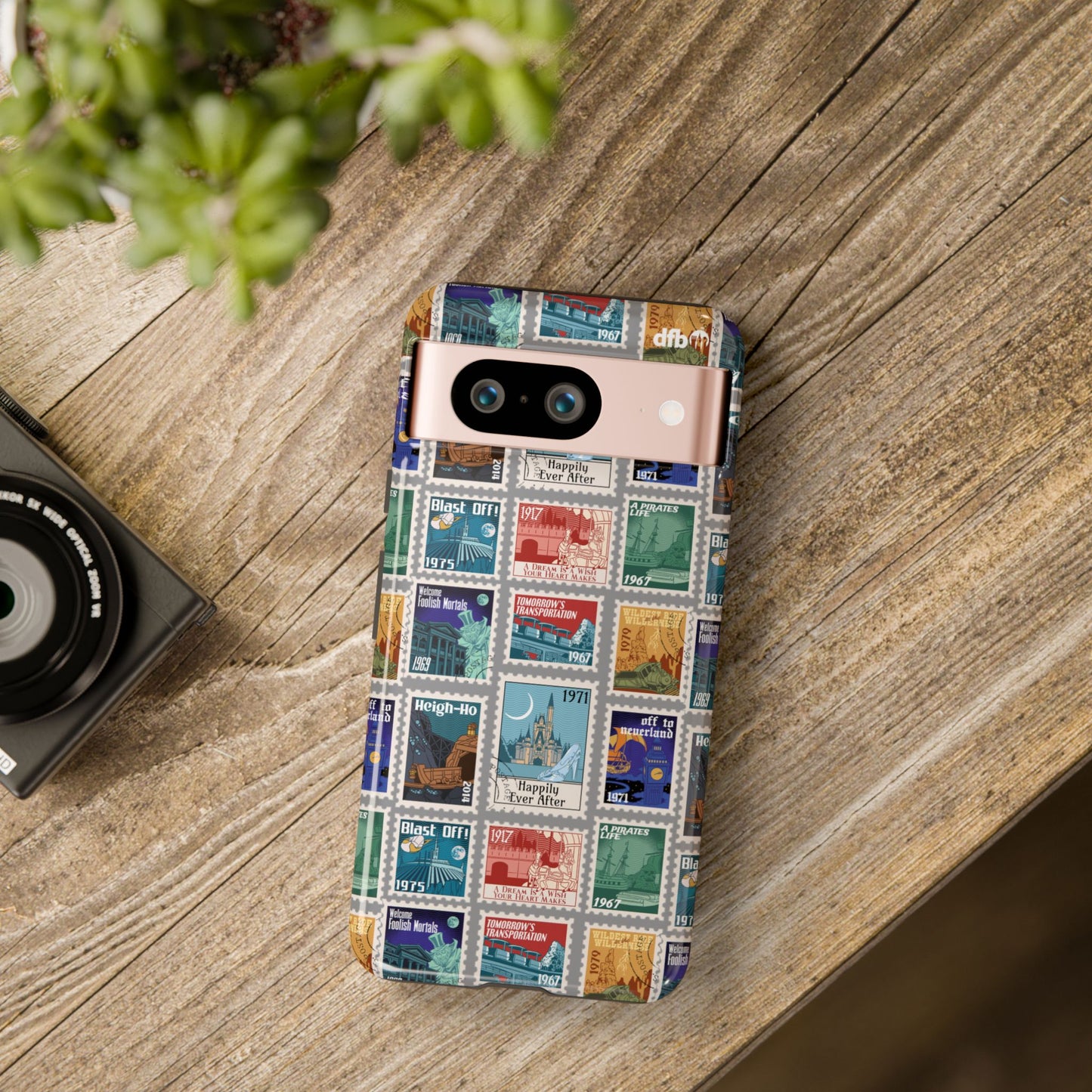 Magic Kingdom Vintage Stamps - Samsung Galaxy & Google Pixel Phone Case