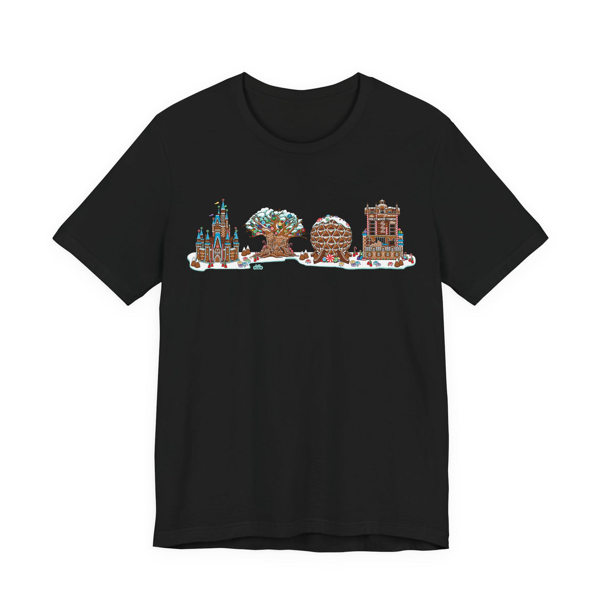 Gingerbread Park Icons - Adult Tee Shirt