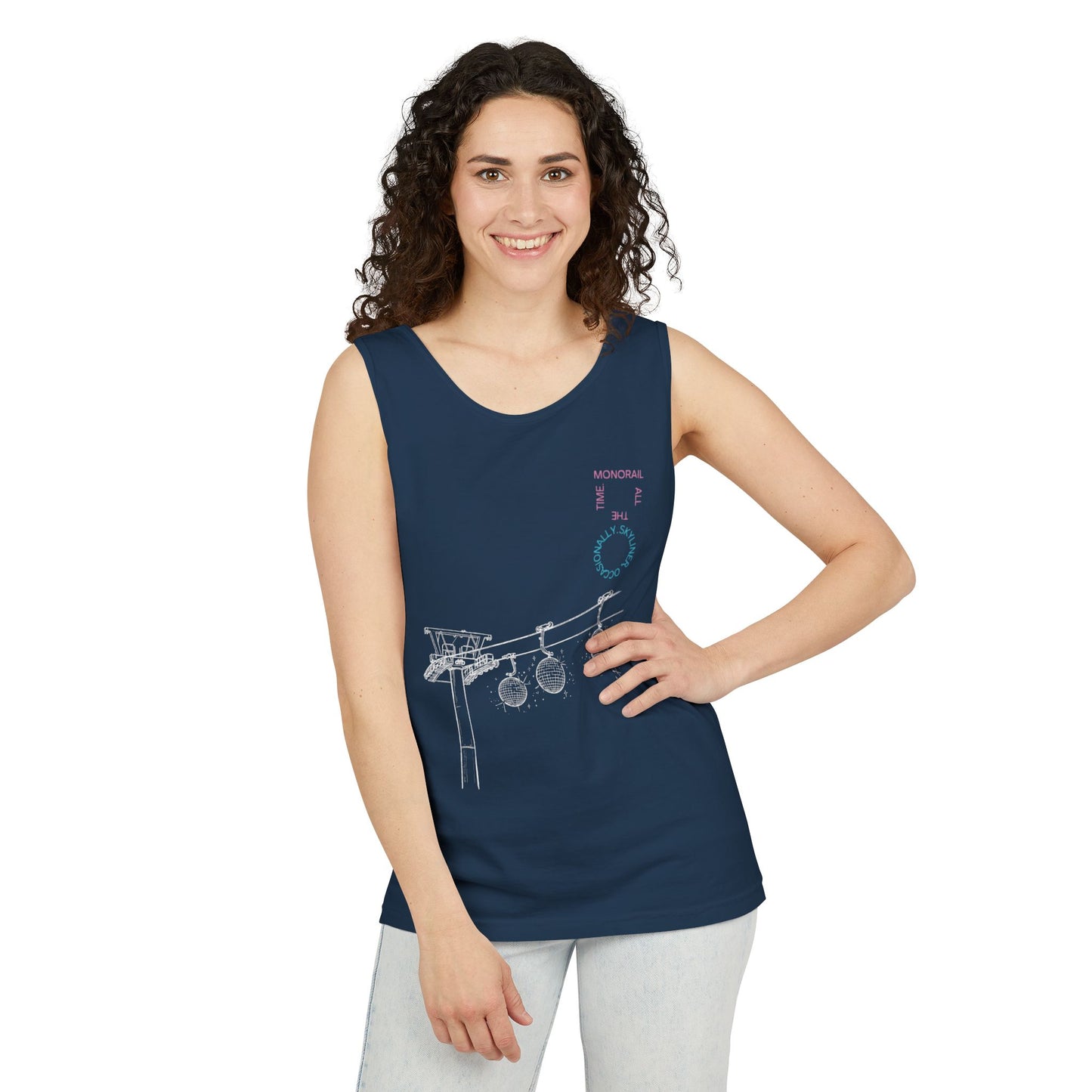 Monorail All The Time - Unisex Garment-Dyed Tank Top