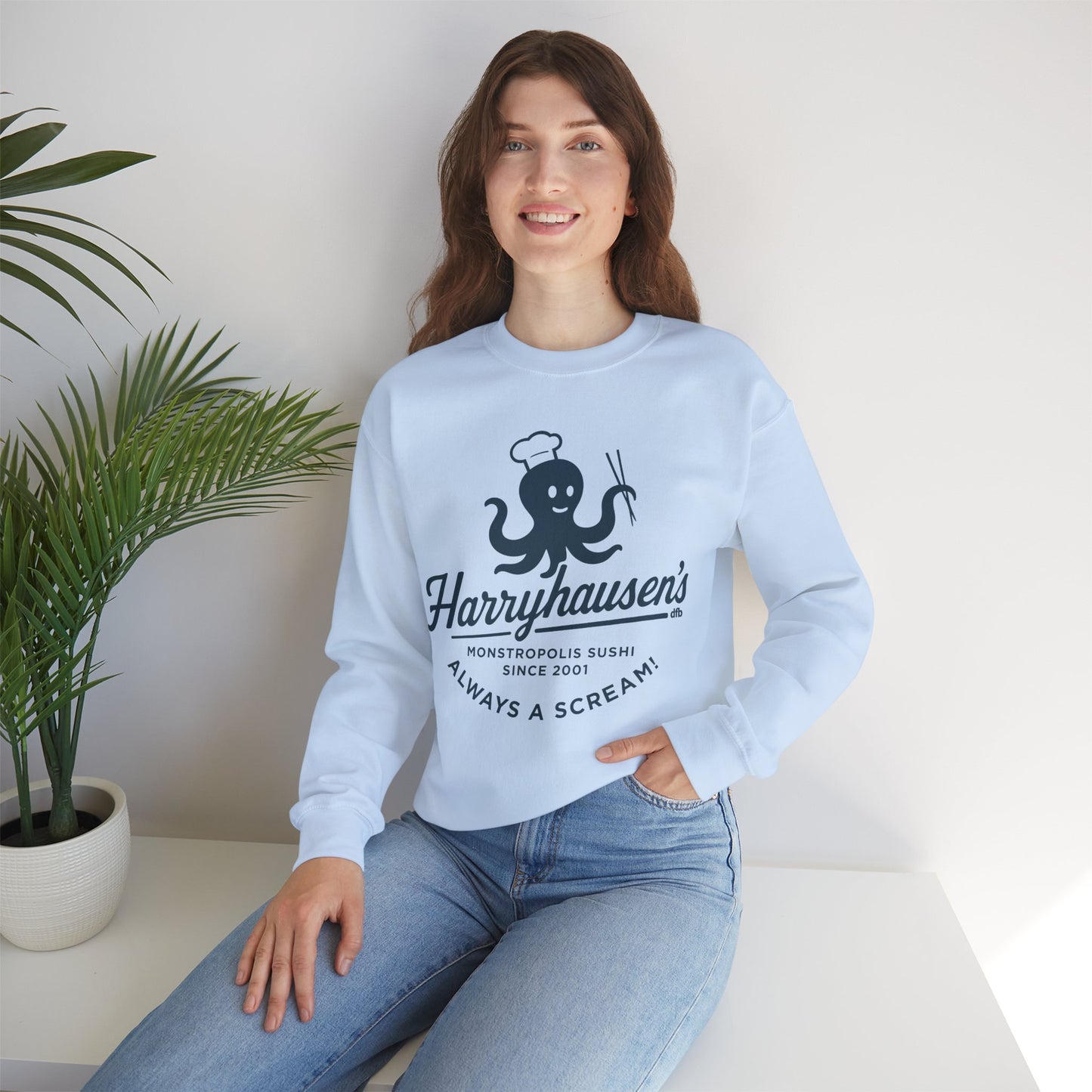 Harryhausen's - Adult Crewneck Sweatshirt