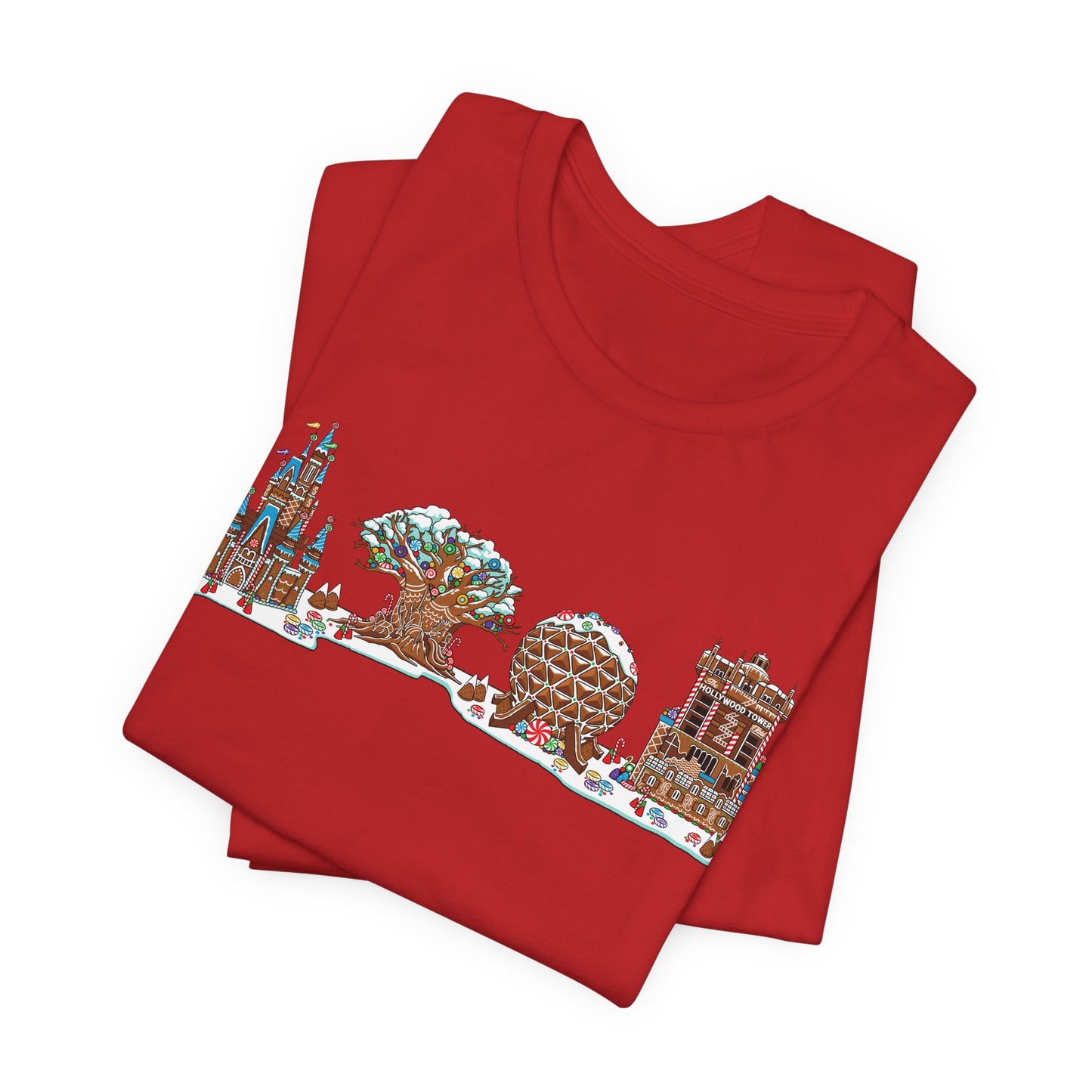 Gingerbread Park Icons - Adult Tee Shirt