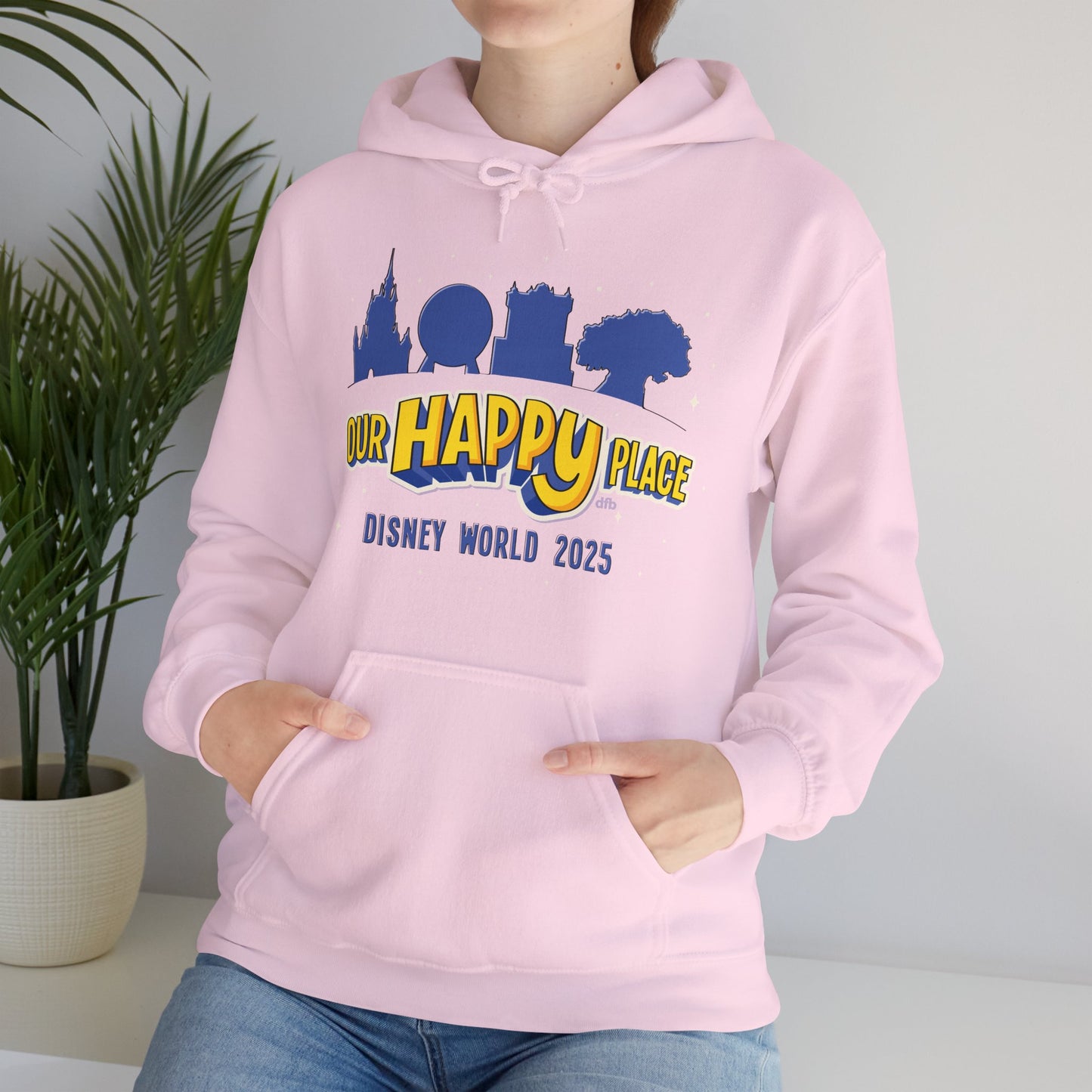 Our Happy Place 2025 - Family Matching Tee - Adult Hoodie Sweatshirt