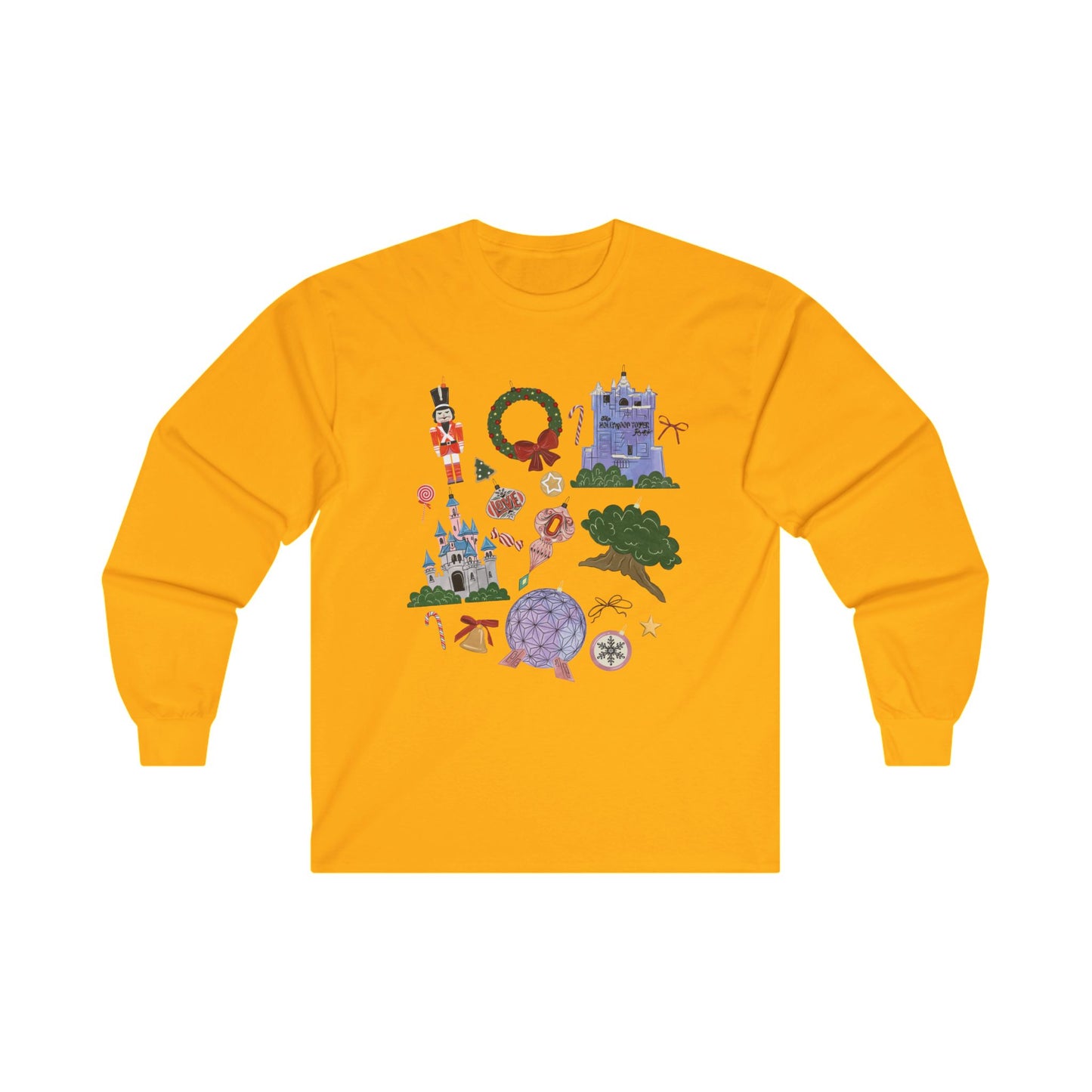 Park Icons Vintage Ornaments - Long Sleeve Tee