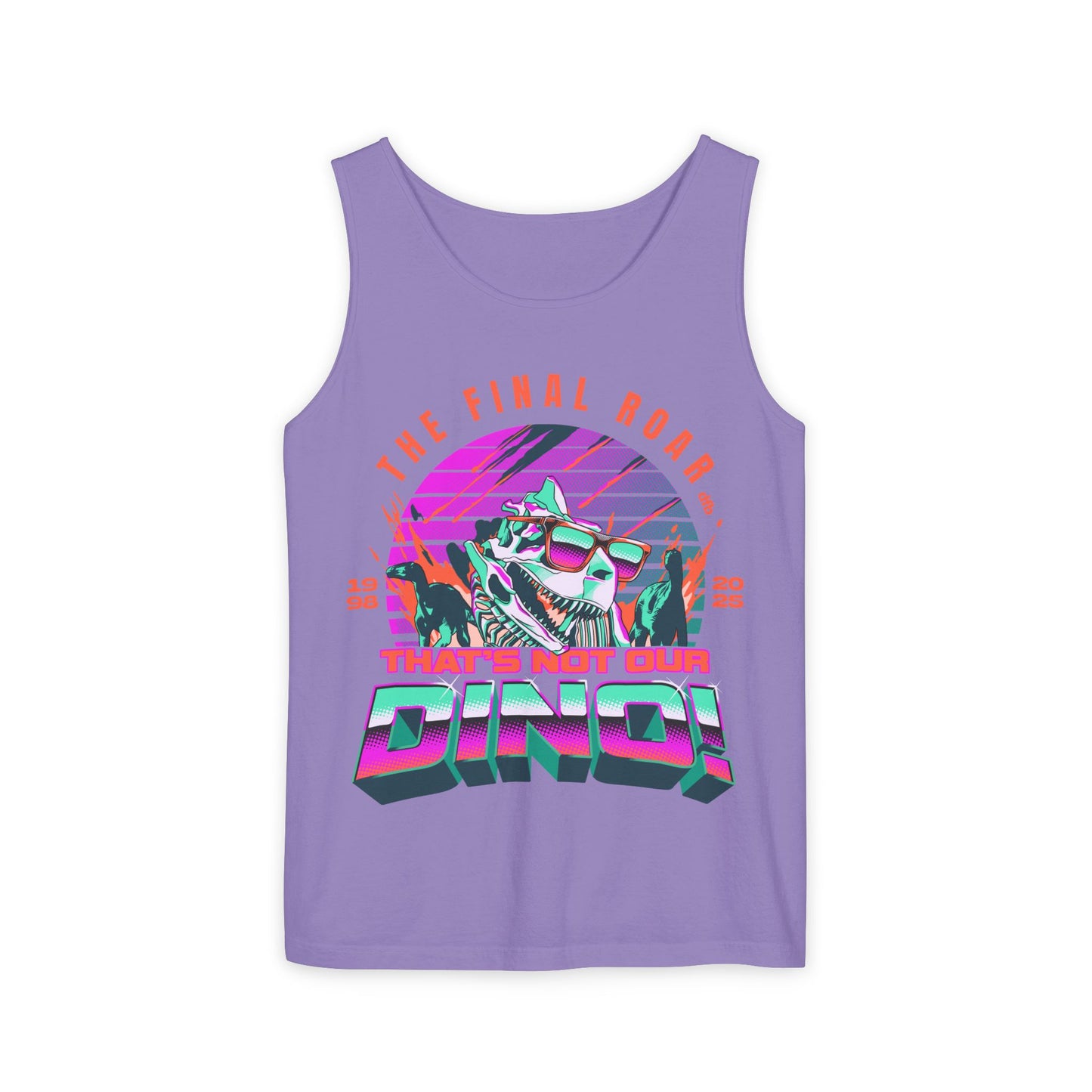 LIMITED EDITION - The Final Roar - DINOSAUR - Unisex Garment-Dyed Tank Top