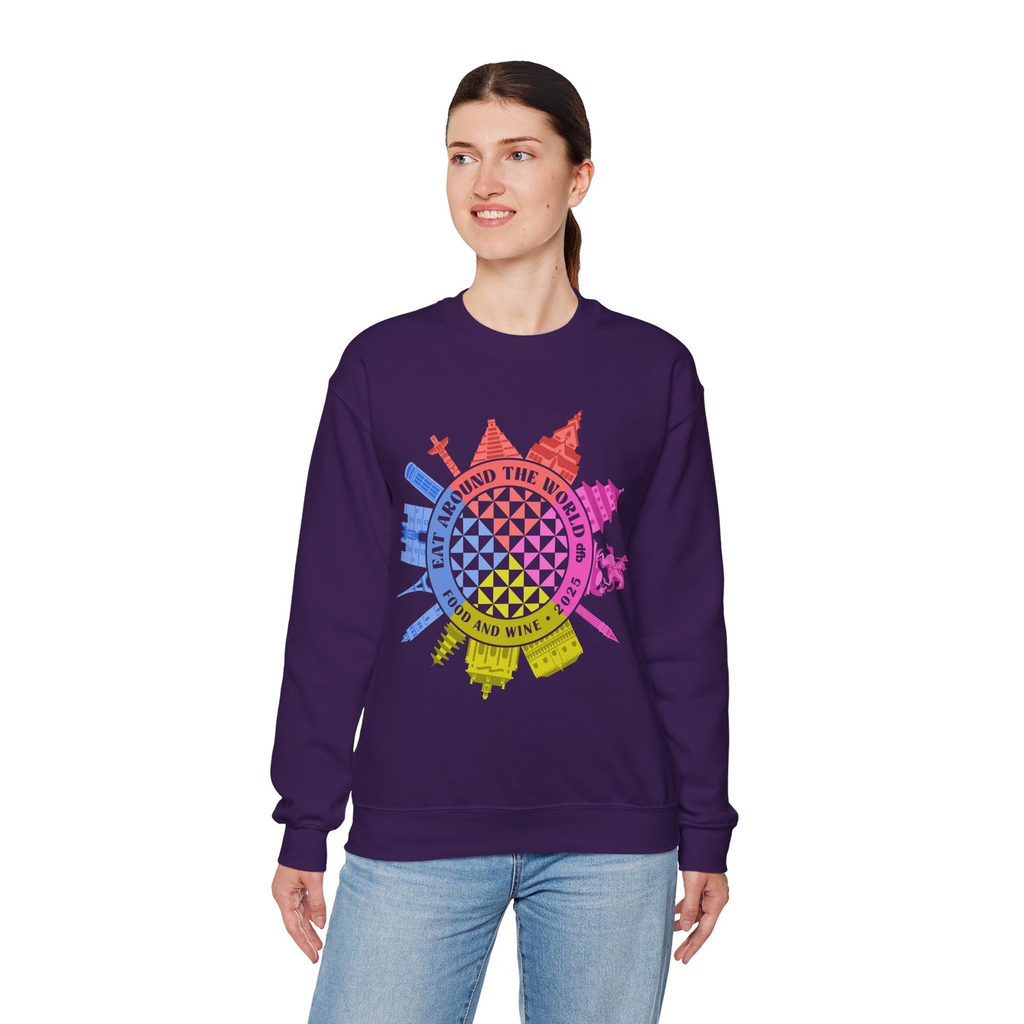 LIMITED EDITION Food & Wine Compass - Adult Crewneck Sweatshirt