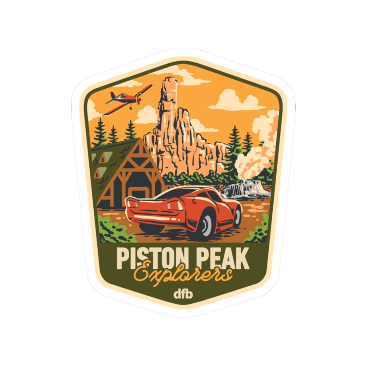 Piston Peak - Kiss-Cut Stickers