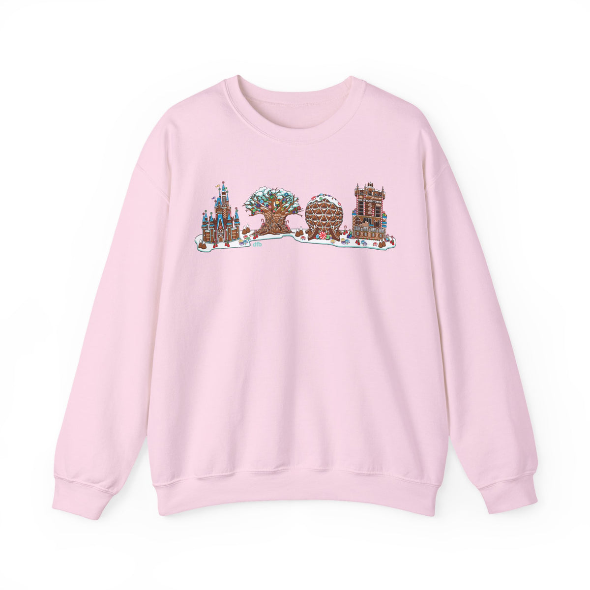 Gingerbread Park Icons - Adult Crewneck Sweatshirt