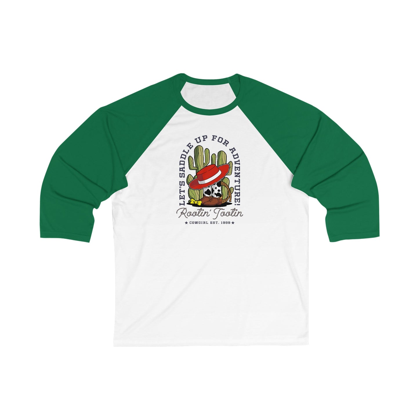 Rootin Tootin - Unisex 3\4 Sleeve Baseball Tee