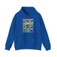 Animal Kingdom Vintage Stamps - Adult Hoodie Sweatshirt