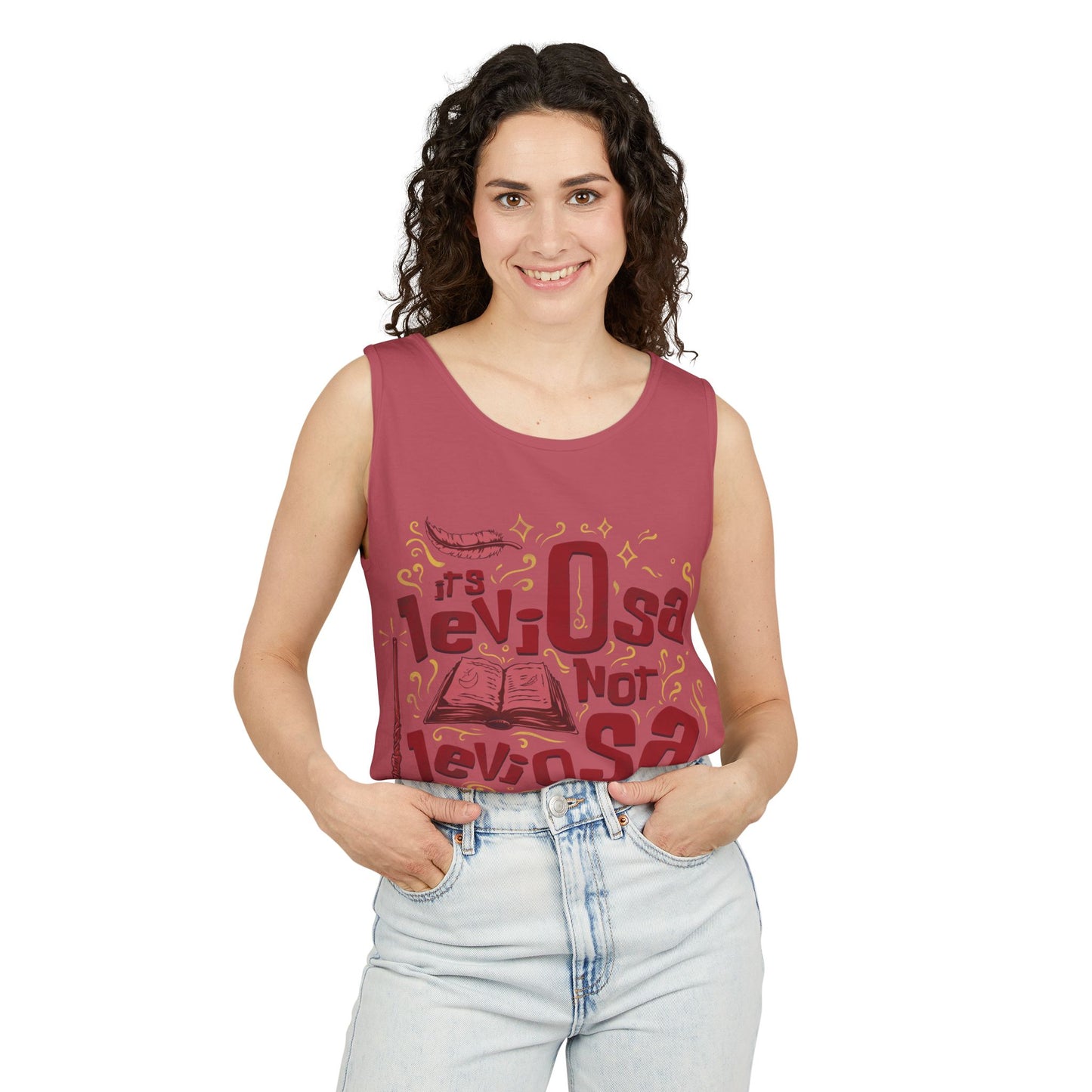 Hermione Quote - Unisex Garment-Dyed Tank Top