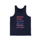 Disney People Are My Kinda People - Unisex Tank Top