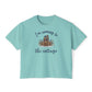 Snowy Cabin Castle, I'm Coming to the Cottage - Women's Boxy Tee