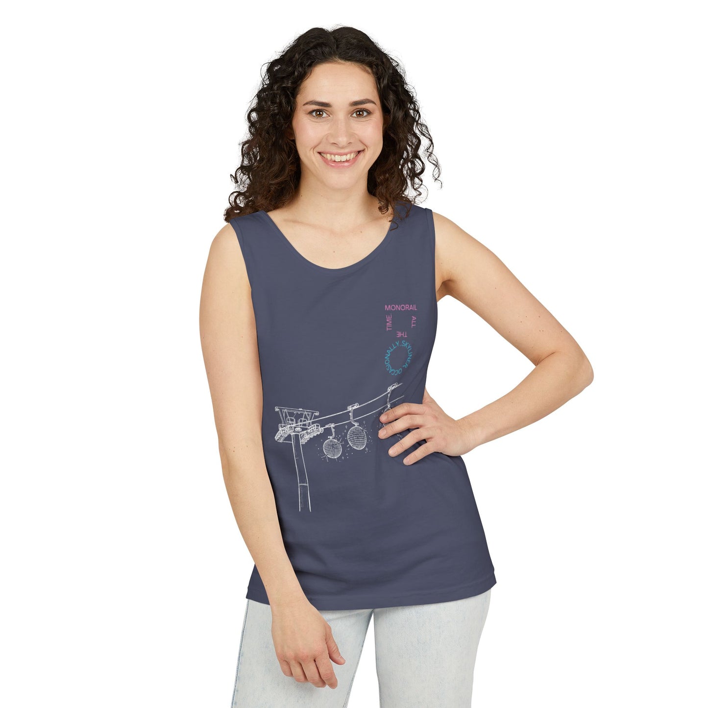 Monorail All The Time - Unisex Garment-Dyed Tank Top