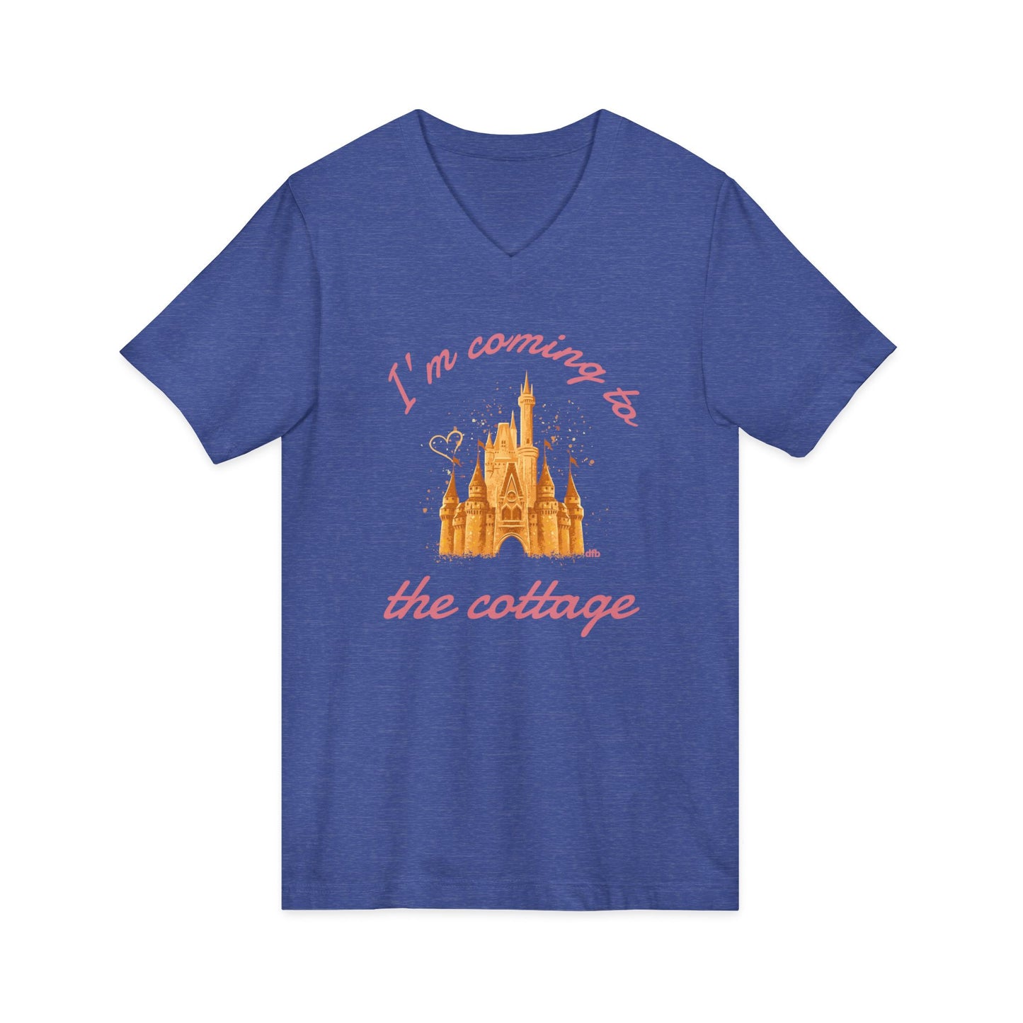I'm Coming to the Cottage - Short Sleeve V-Neck Tee