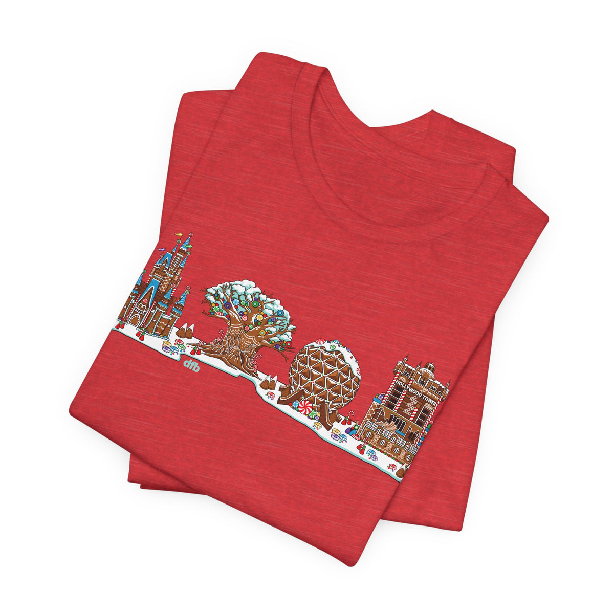 Gingerbread Park Icons - Adult Tee Shirt