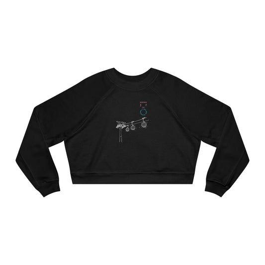 Monorail All The Time - Women's Cropped Fleece Pullover