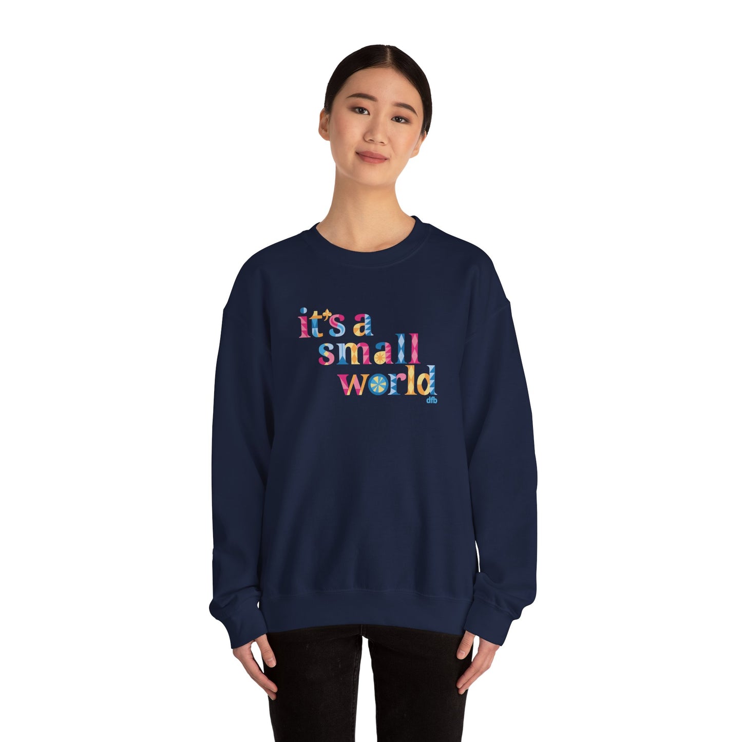it's a small world - Adult Crewneck Sweatshirt