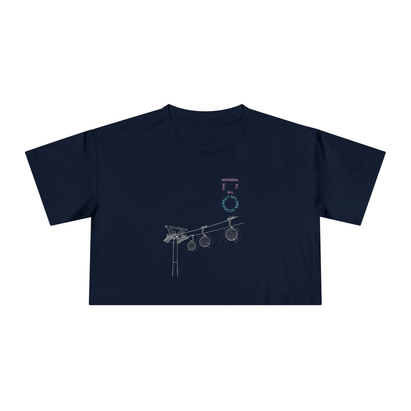 Monorail All The Time - Women's Crop Tee