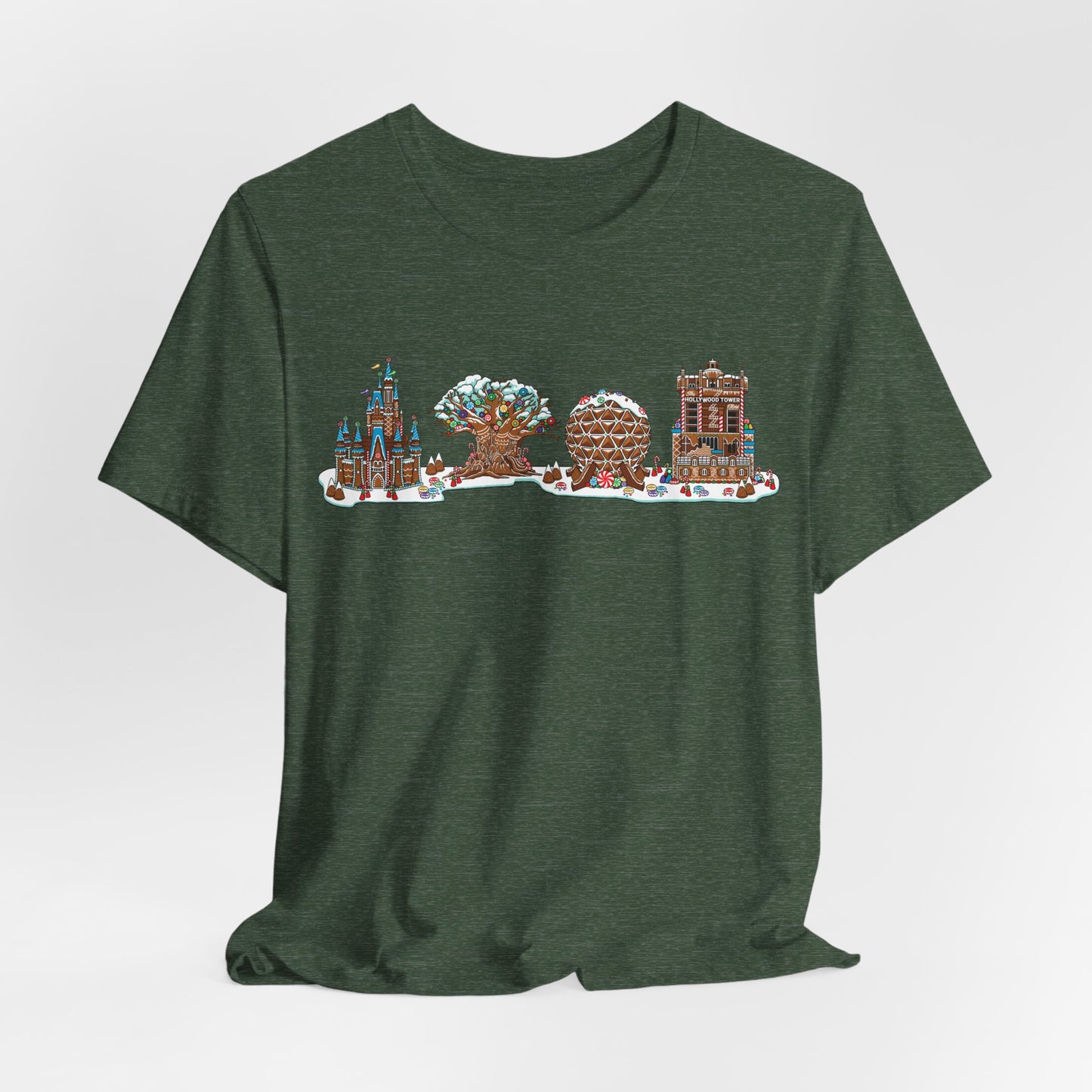 Gingerbread Park Icons - Adult Tee Shirt