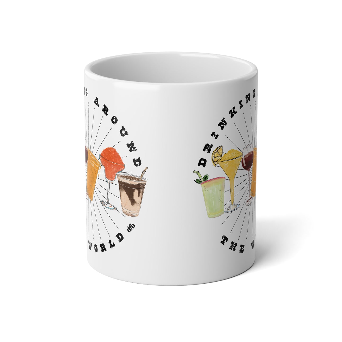 Drinking Around the World - Jumbo Mug, 20oz
