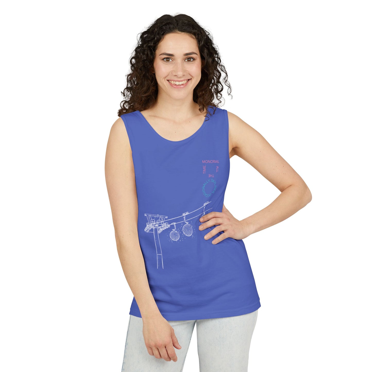Monorail All The Time - Unisex Garment-Dyed Tank Top