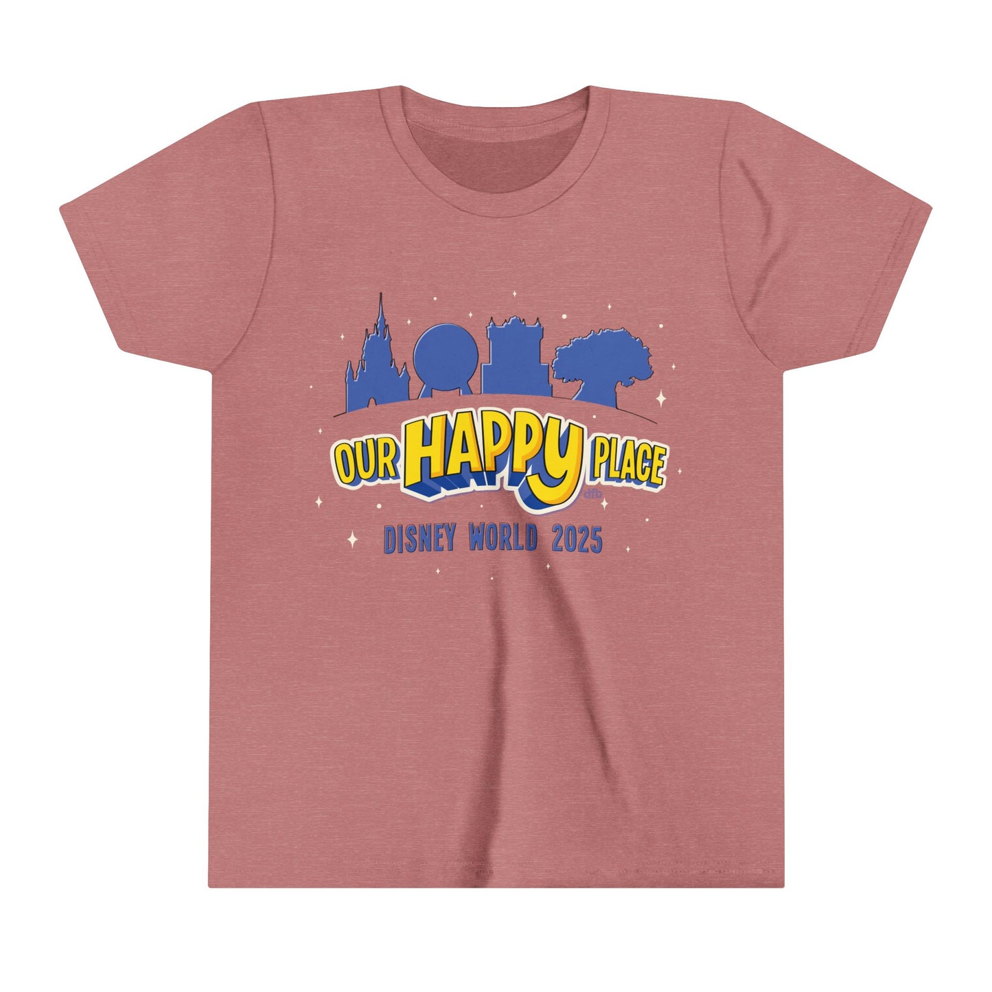 Our Happy Place 2025 - Family Matching Tee - Youth Short Sleeve Tee Shirt