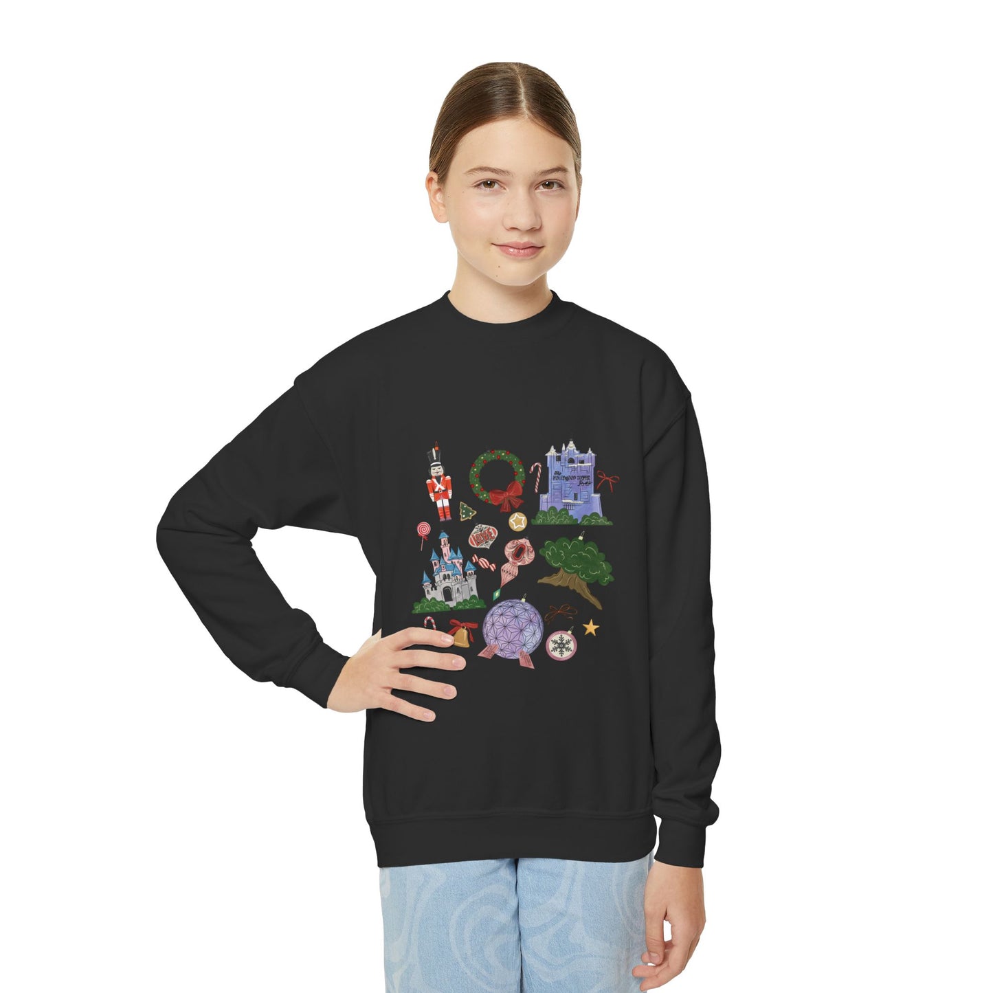 Park Icons Vintage Ornaments - Youth Crewneck Sweatshirt