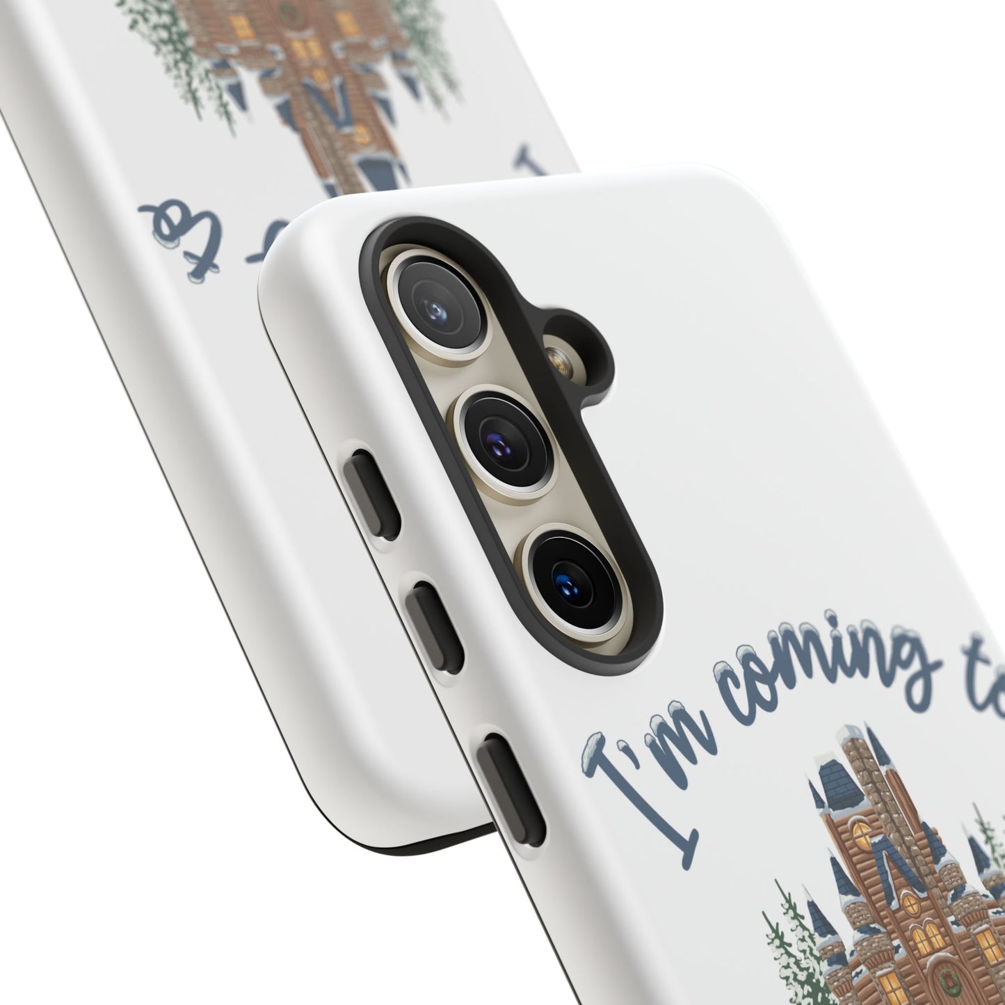 Snowy Cabin Castle I'm Coming to the Cottage - Samsung Galaxy & Google Pixel Phone Case