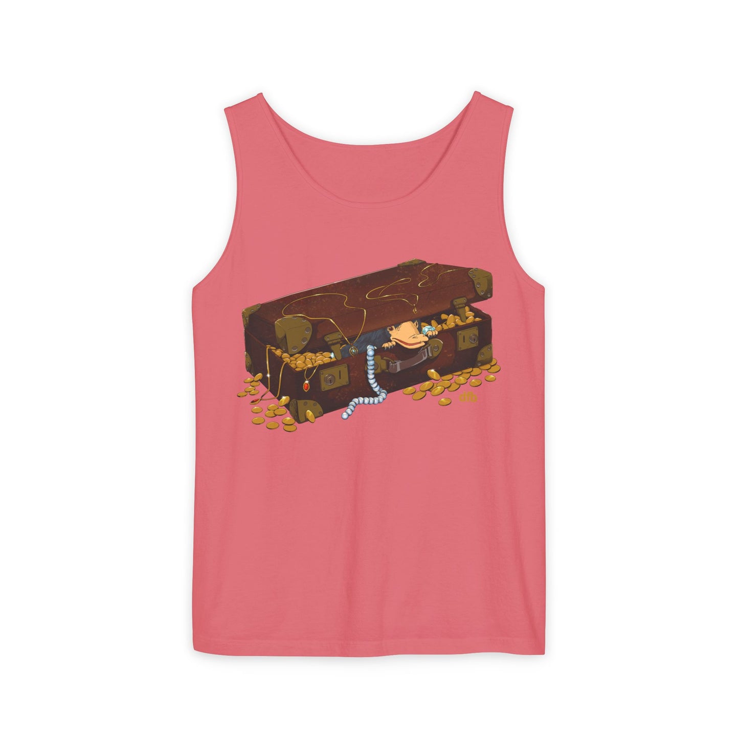 Niffler in a Suitcase - Unisex Garment-Dyed Tank Top