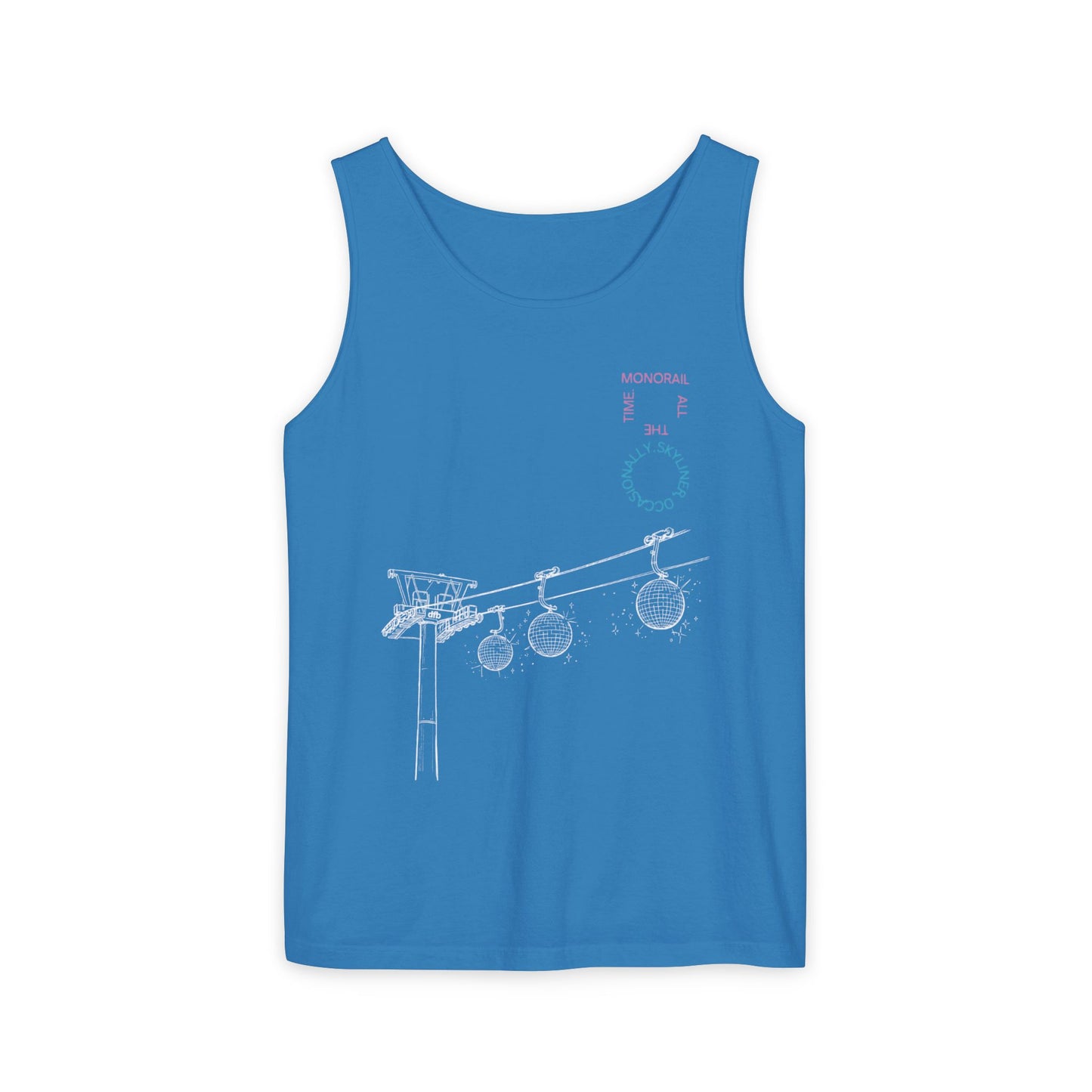 Monorail All The Time - Unisex Garment-Dyed Tank Top