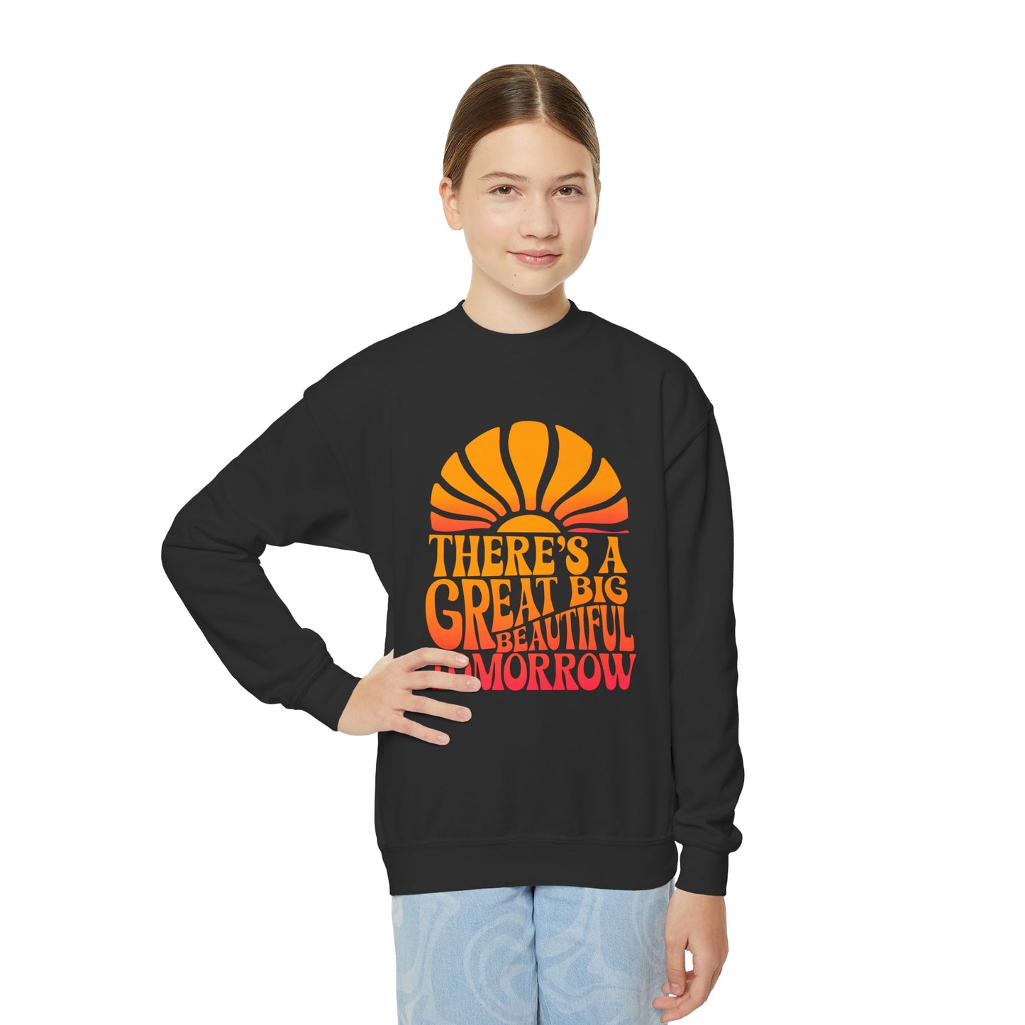 There's A Great Big Beautiful Tomorrow - Youth Crewneck Sweatshirt