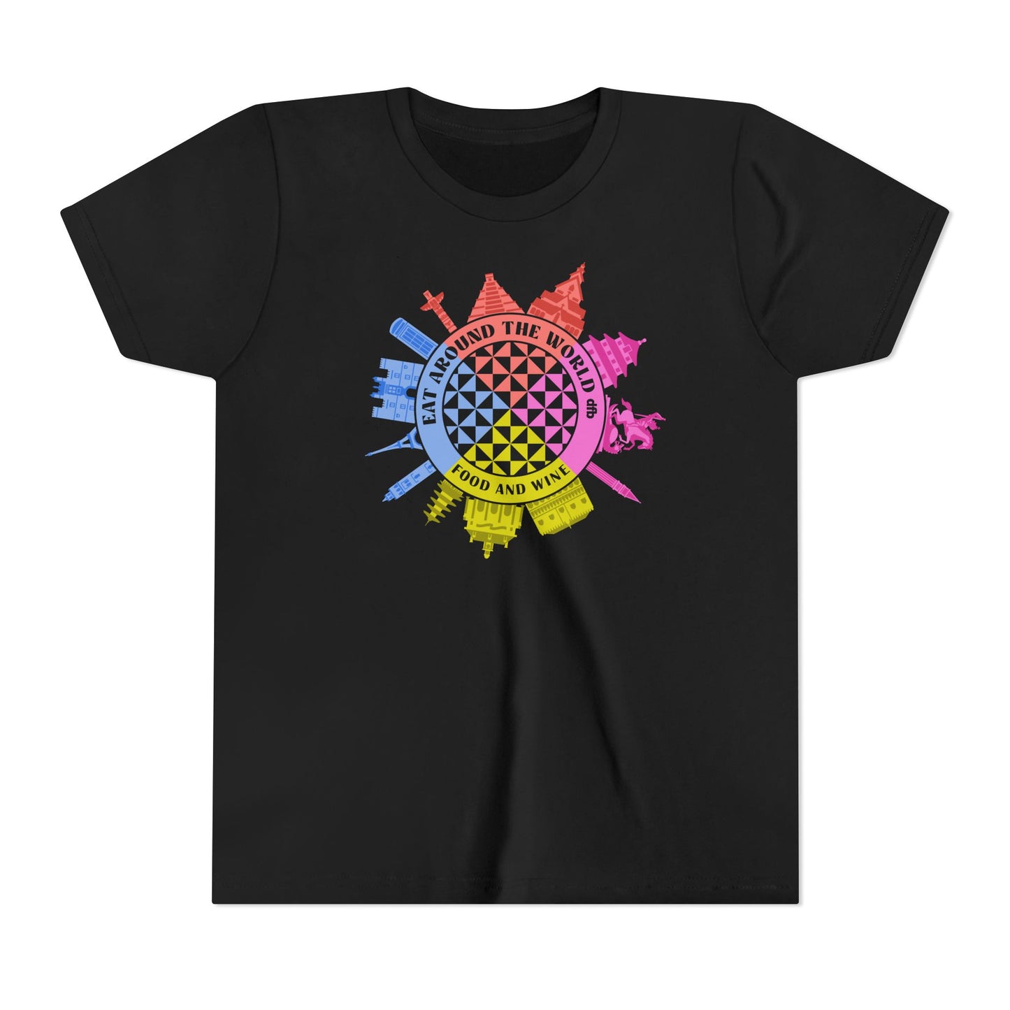 LIMITED EDITION Food & Wine Compass -  Kid's Short Sleeve Tee Shirt