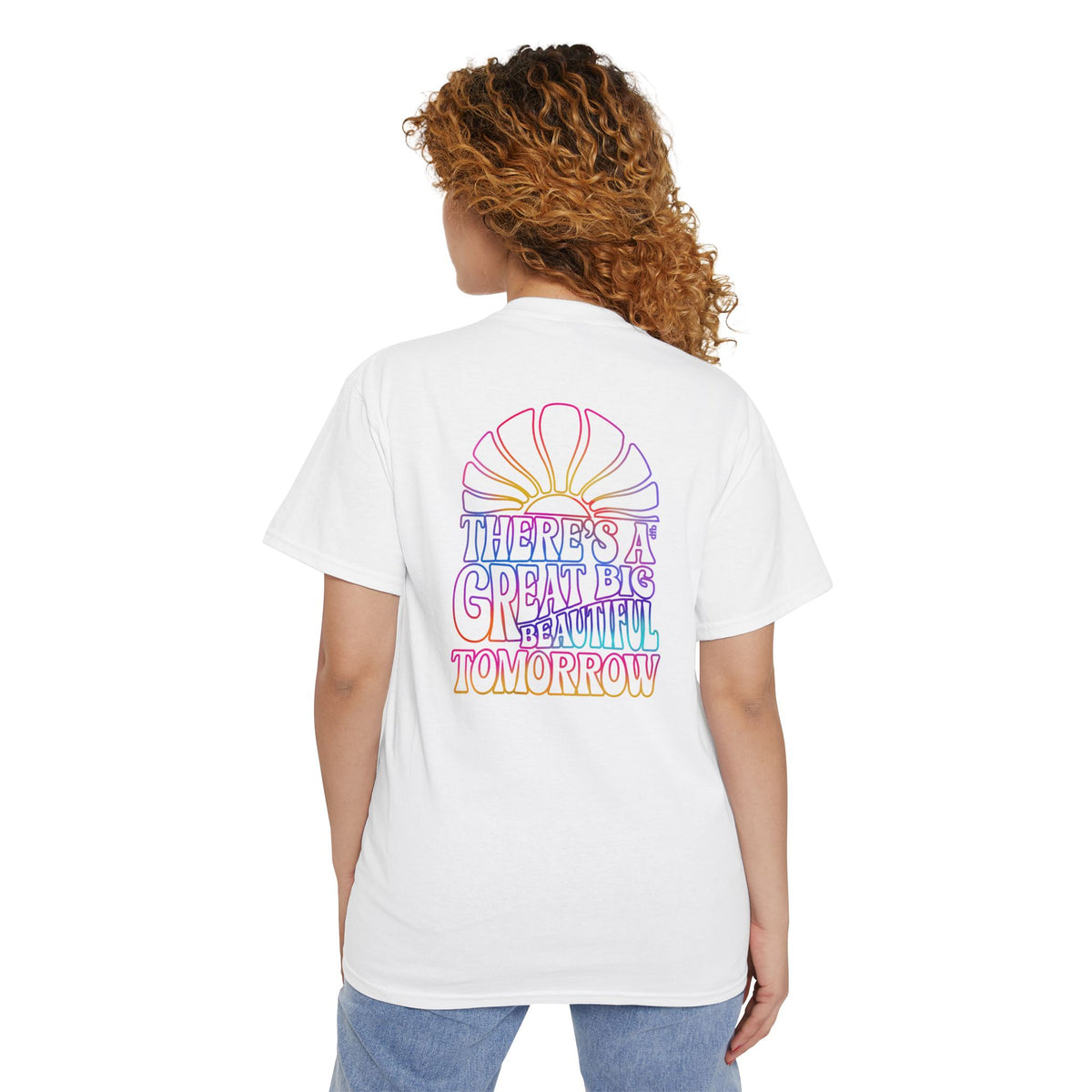 LIMITED EDITION Great Big Beautiful Tomorrow - Front & Back w/ Pocket - Unisex Heavy Cotton Pocket Tee