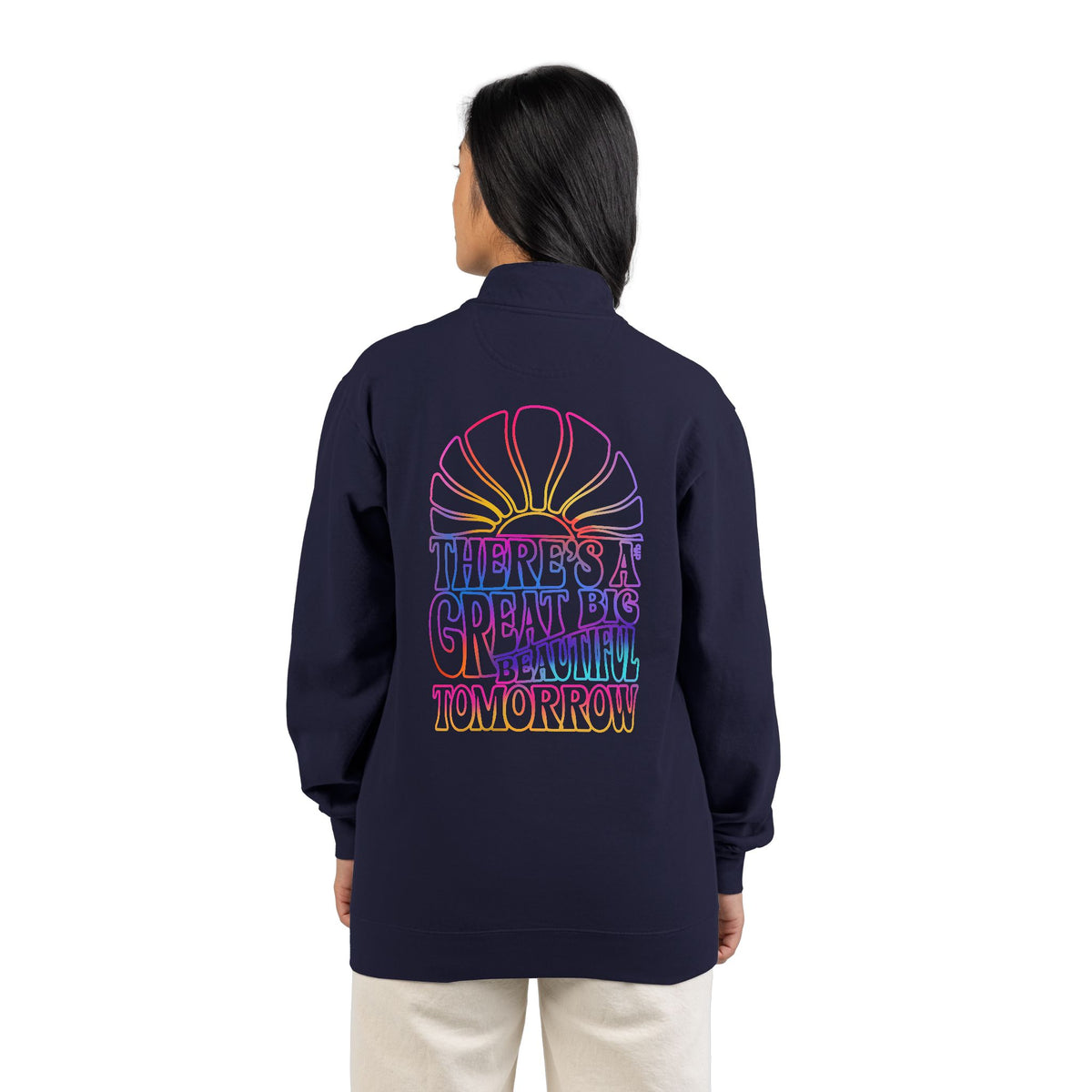 LIMITED EDITION Great Big Beautiful Tomorrow - Unisex Adult Quarter-Zip Sweatshirt