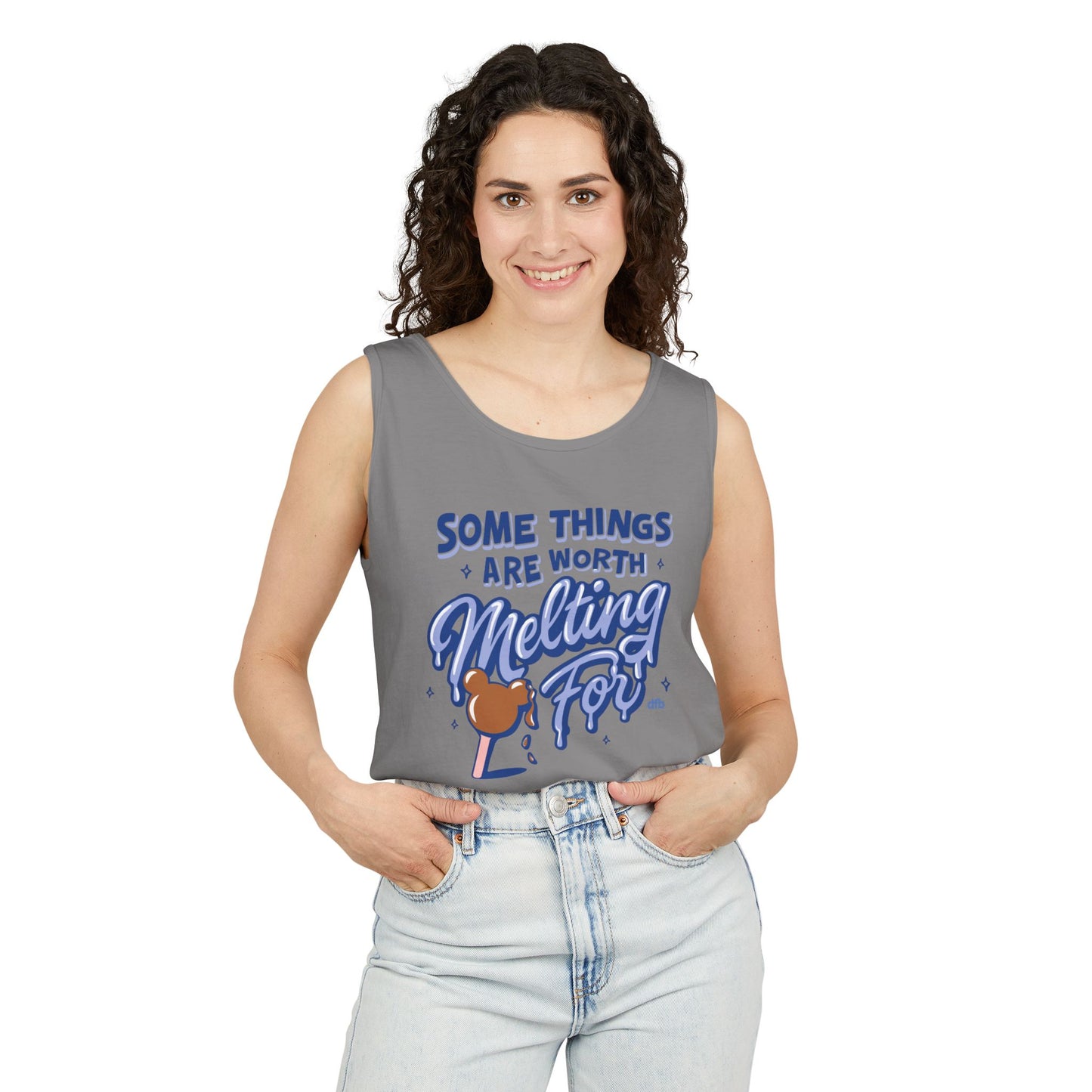 Some Things Are Worth Melting For - Unisex Garment-Dyed Tank Top