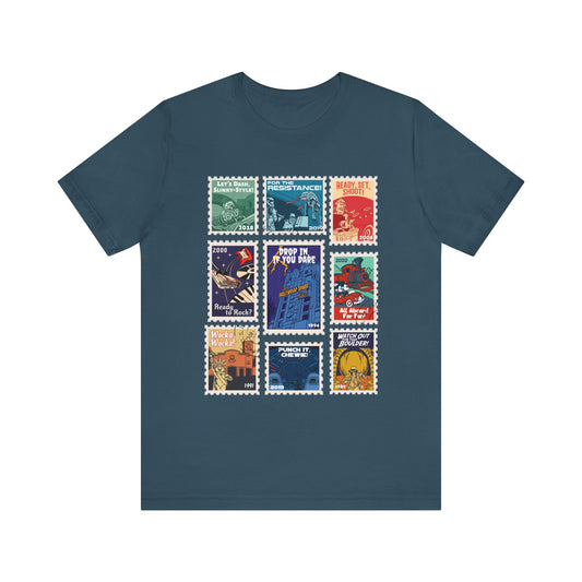 Hollywood Studios Vintage Stamps - Adult Tee Shirt