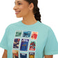 Hollywood Studios Vintage Stamps - Women's Boxy Tee